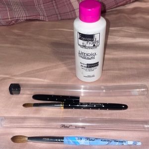 Petal Kolinsky (Size 10) and MC Kolinsky (Size 8) brushes for Acrylic Nails